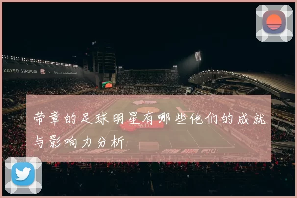 带章的足球明星有哪些他们的成就与影响力分析